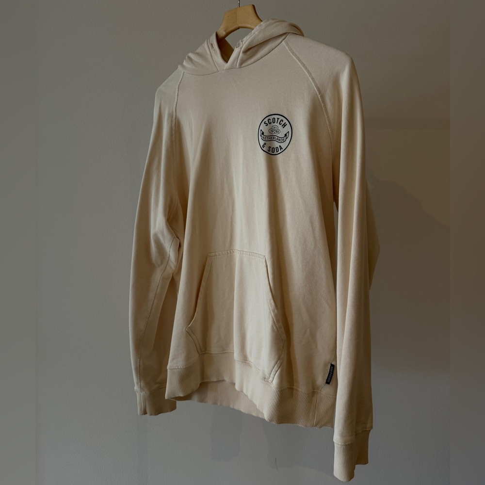 Scotch & Soda Cream Sweatshirt Relaxed Fit